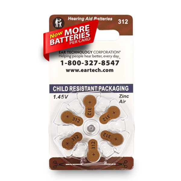 Size 312 batteries-6pk-More Batteries graphic